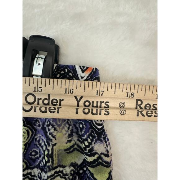 Chico's Geometric Palazzo Pants 2 Large Wide Leg Artsy Festival - Picture 5 of 8